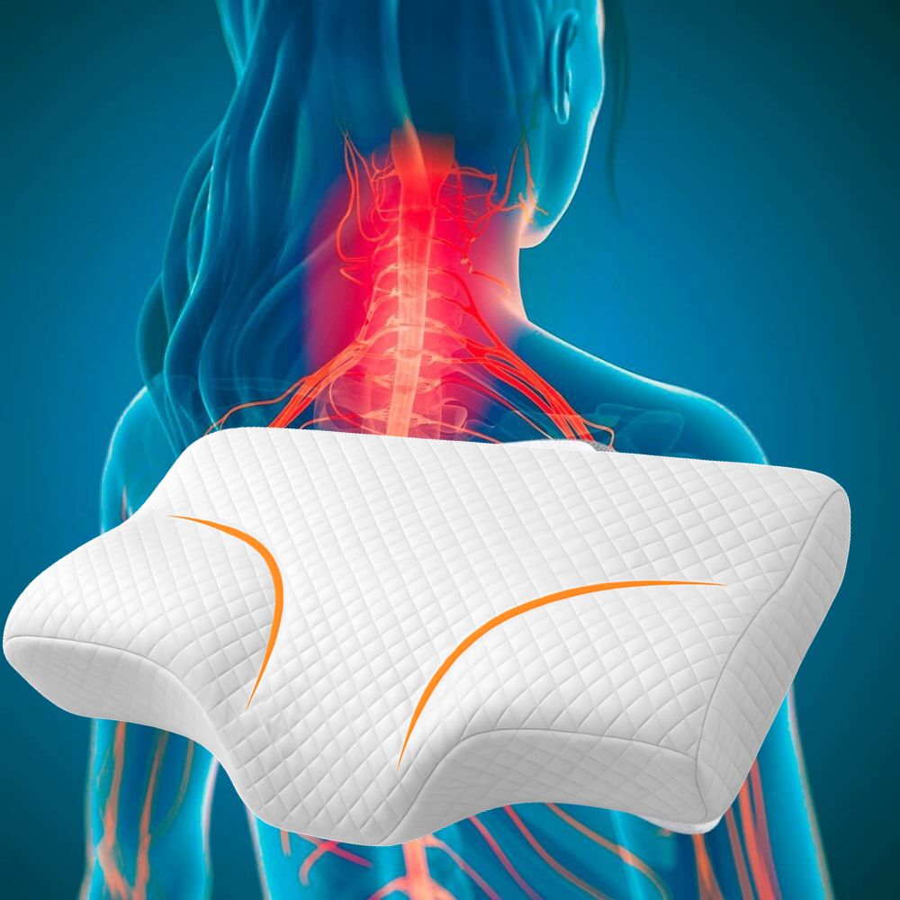 Oreiller Cervical YDEKO, forme papillon, mousse haute densite