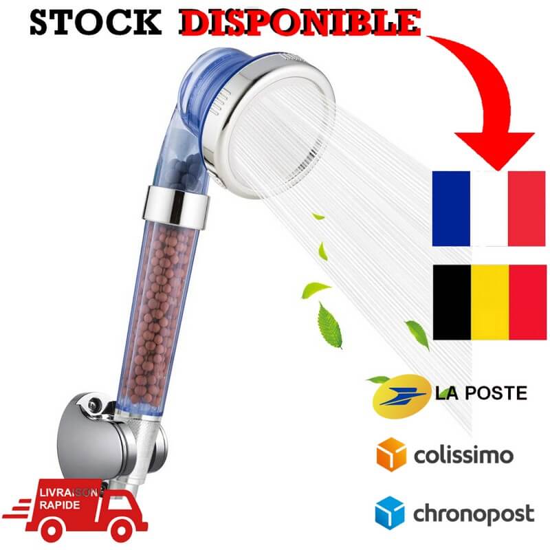 Pommeau Douche, Pomme Anti Calcaire, Douchette Haute Pression, Économiser d'Eau, Filtre Calcaire, Poire de Douche