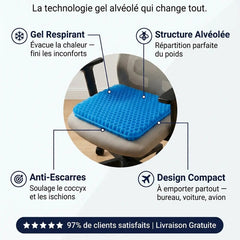 Coussin Anti Escarres en Gel pour Siège