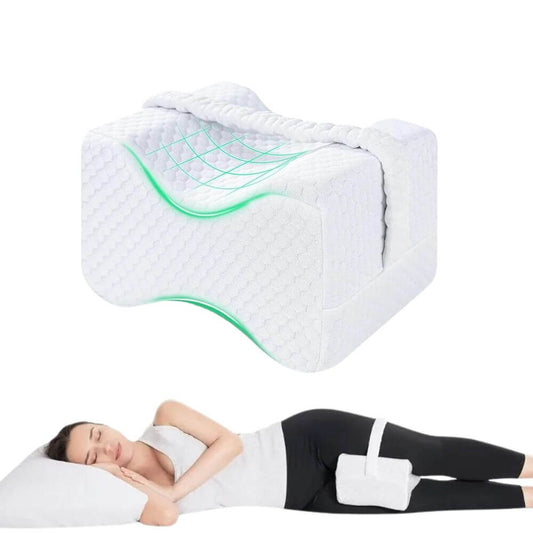 Coussin Jambes Genoux, Oreiller Jambes Arthrose Positionnment, Coussin entre Jambes avec Sangle