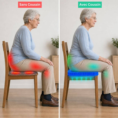 Coussin Anti Escarres en Gel pour Siège