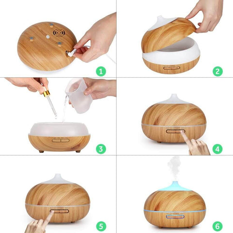 Humidificateur et Diffuseur d'huiles essentielles