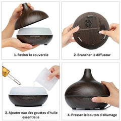Humidificateur et Diffuseur d'huiles essentielles