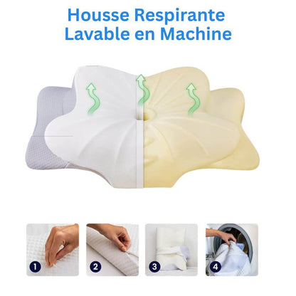 Housse Oreiller Ergonomique Papillon