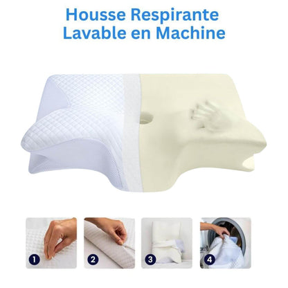 Housse Oreiller Ergonomique Papillon, Housse oreiller Cervical, Taie Oreiller Cervical