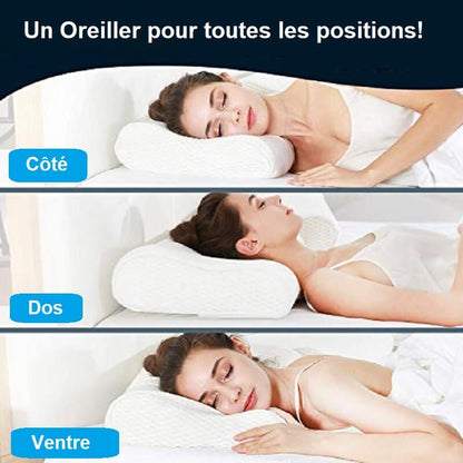 Oreiller Memoire de Forme , Coussin Cervical Orthopédique Ergonomique, Coussin Memoire de Forme, Oreiller Cervical, Oreiller Therapeutique, oreiller arthrose cervicale