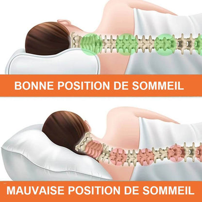 Oreiller Memoire de Forme Cervical, Oreiller Orthopédique Ergonomique, Coussin Memoire de Forme, Oreiller Cervical, Oreiller Therapeutique, oreiller arthrose cervicale 