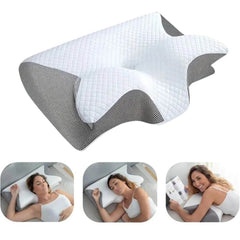 Oreiller Cervical Ergonomique - Design Papillon