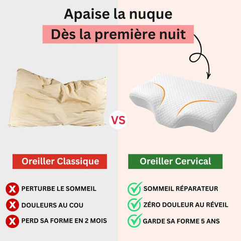 Oreiller Cervical Ergonomique