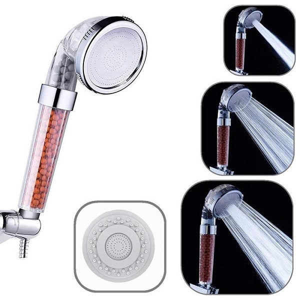 Pommeau Douche Anti Calcaire - Haute Pression - Filtre à Trois Billes - Économiseur d'Eau - Bricolage Pommeau Douche Anti Calcaire - Haute Pression - Filtre à Trois Billes - Économiseur d'Eau - Bricolage