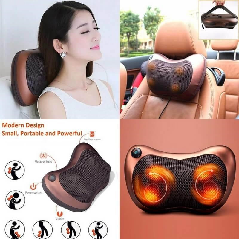 coussin massant chauffant, coussin massage shiatsu, coussin de massage