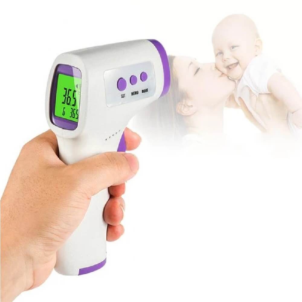 Thermomètre Frontal Infrarouge, Thermometre Sans Contact, Thermometre Pour Bébés et Adultes, Thermomètre Pharmacie