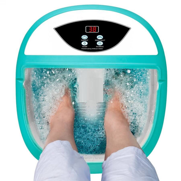 Bain de Pieds Relaxant avec Massage Chauffant à Bulles