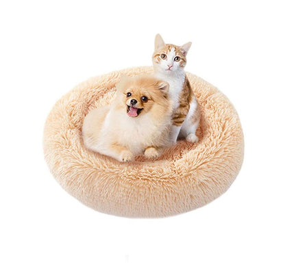 Panier pour Chien et Chat, Coussin Rond et Lit pour Chat, Tapis et Canapé Chien