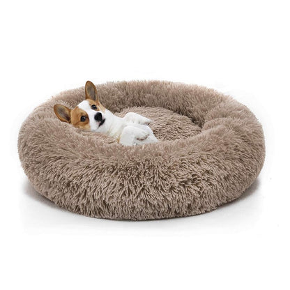Panier pour Chien et Chat, Coussin Rond et Lit pour Chat, Tapis et Canapé Chien