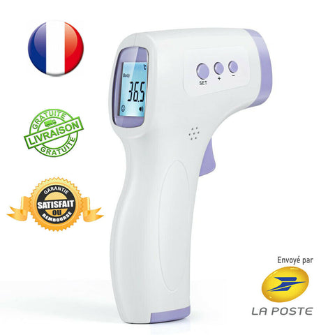 Thermomètre Frontal Infrarouge Sans Contact Pour Bébés et Adultes
